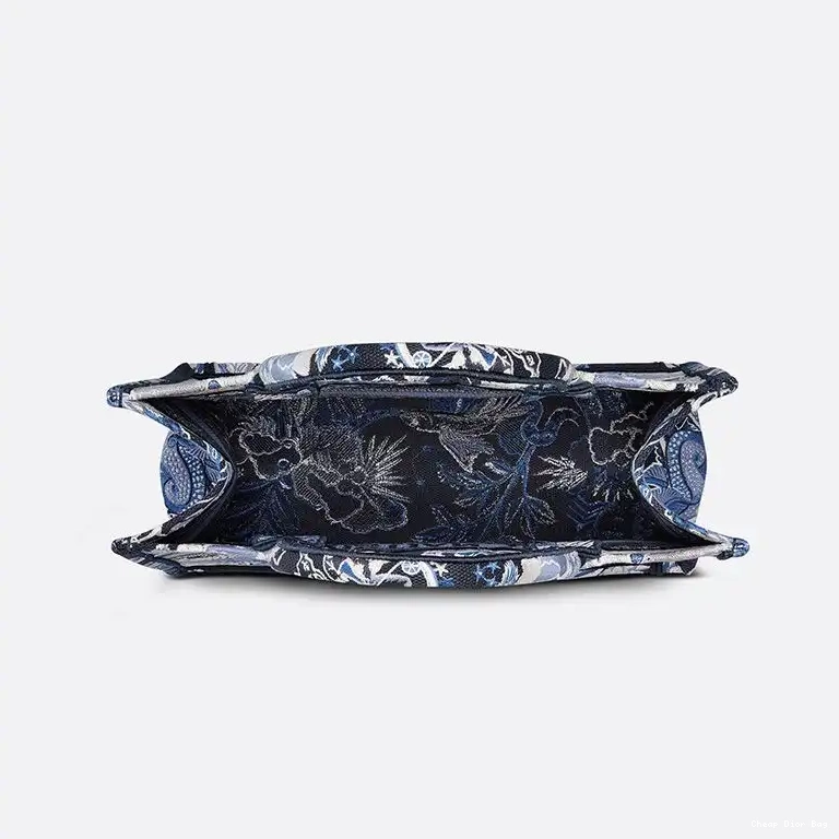 Cheap Dior Bag Blue Zodiac Tote Canvas Book Dior Fantastico Motif 0508